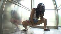 068006 Ling Pees In The Station Elevator