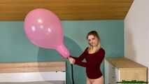 sexy overinflating pink TT17 unicorn with the footpump