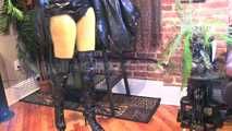 Latex boot on your balls