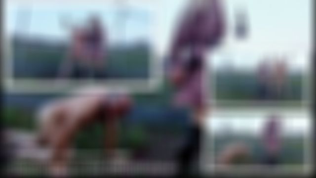 Public-Spanking am Autobahnzaun!