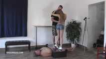Bonnie and boyfriend love each other on the slave's balls