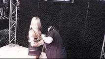 Dany Blonde at an Event, tied by Delona !