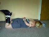 Reading in a hogtie 2/2