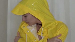 Turned on by wet shiny yellow