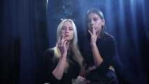 Girls Smoking close to each other