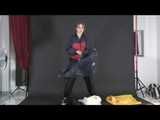 Get 4 short Videos with Anastasia enjoying her shiny nylon Rainwear from our Archives.