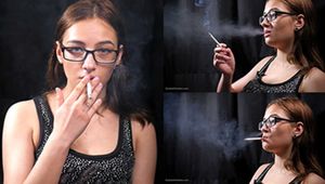 18 y.o. Lyuba is smoking 100mm cigarette  