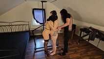 Ceira and Dark Nuts are tied together and teased by 2 Doms Part 1/2