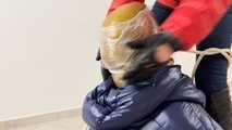 Breathplay Sebastien in 2 puffer jackets.