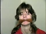 WINDOW WASHER WENDY IS MOUTH STUFFED, HANDGAGGED, CLEAVE GAGGED & HOG-TIED (D30-11)