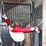 Katharina tied and gagged in a shiny nylon downjacket