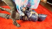Sébastien's extremely hard breathplay in hogtie.