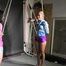 Aiyana and Ms Ungeniert in shiny nylon Shorts and Windbreaker tied and gagged together