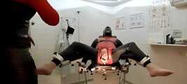 Tickled on the gynecological chair