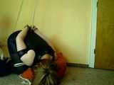 Kneeling and drooling