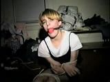 BONDAGE CUSTOM #9-B  TOES-TIED & BALL-GAGGED 