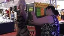 Public Bondage Walk and displayed in Public for Lena King