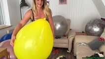 big balloons popping fun in sexy lingerie