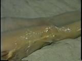 26 Yr OLD K-MART CLERK MUMMY PLASTIC WRAPPED NAKED, WRAP TAPE GAGGED, SPANKED & FOOT TICKLED (D38-16)