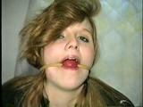 18 Yr OLD HIGH SCHOOL RED HEAD, BALL-GAGGED, TAPED & HANDCUFFED (D25-4)