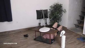 Miss Amy Douxxx pees on the toliett box 