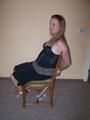 Tied on a chair