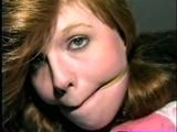 18 Yr OLD HIGH SCHOOL RED HEAD, BALL-GAGGED, TAPED & HANDCUFFED (D25-4)