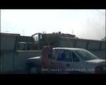 Nude car driving and walking