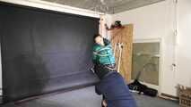 Rachel Adams bound and gagged by an Intruder