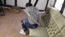 Jasmin in hogtie 3/6