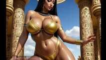 GoL Cleopatra fantasy dance tease gooning animation