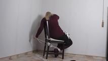 Laila in chair roped 3/3