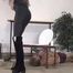 Tatjana peeing in the slave's mouth and instructing the subgirl to do the same