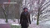030060 Salma Takes A Pee In Snowy Germany