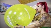 Blow2Pop yellow 18inch *globos payaso*