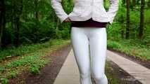 Leggings in weiß