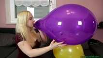 blowing up prestretched purple TT14 and sit2pop it
