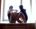 Sweet Rozanka and sexy Miras trying something new (video)