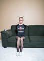 1065 Sandy in Tshirt and Fishnets
