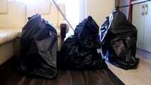 Clipspool | Merida & Hannah - Trash bag cleaning with bondage and