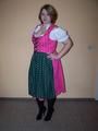 Tied in a bavarian costume