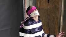 Rachel adams tied and gagged in shiny nylon Clothes