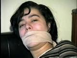21 Yr OLD LATINA ERICA GETS BALL & WRAP ACE BANDAGE GAGGED (D25-9)