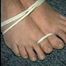 40 Yr OLD SEXY HAIRDRESSER MOUTH STUFFED & CLEAVE GAGGED WITH STINKY STOCKINGS, CROTCH ROPED, BAREFOOT & TOE TIED (D43-5)