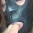 Horny latex Blas maul adopt its really hard horny thick udder in latex