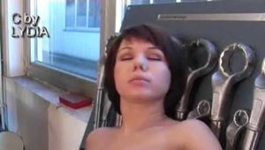 FUCK AT CAR REPAIR HALL