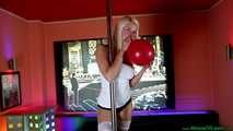 sexy inflating and popping of two U14 on the pole