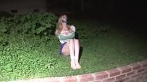 Outside at Night - Lorelei Bound Barefoot