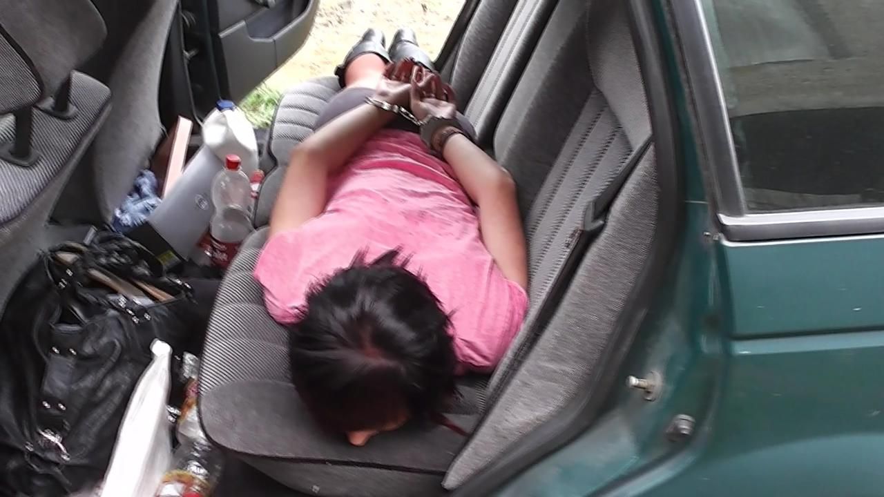 Angi in the hitchhiker
