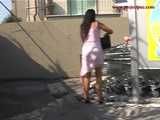 016133 Eve Takes A Daring Emergency Pee In The Supermarket Drain
